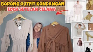 SHOPEE HAUL OOTD KONDANGAN SETELAN CELANA  SIMPLE ELEGANT [upl. by Aelanej773]