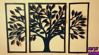 Wall Hanging Craft Ideas  Wall hanging  diy Wall Decor  Wall Hanging With Paper  artmypassion [upl. by Ittak814]