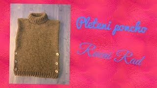 Pleteni poncho Pulover [upl. by Raama]