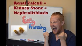 Renal Calculi  Nephrolithiasis  Kidney Stone  NCLEX Review [upl. by Pirri]