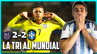 🇪🇨 ECUADOR vs BRASIL 🇧🇷 REACCIONES de un ARGENTINO 🇦🇷 HEXAGONAL FINAL  SUDAMERICANO SUB 17 🏆 [upl. by Nnayllehs]