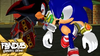 FANDUB Sonic Adventure 2 Sonic conoce a Shadow [upl. by Eillom]