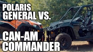 Polaris General 1000 vs CanAm Commander 1000 UTV Shootout [upl. by Malina436]