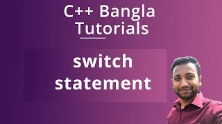 C Bangla Tutorials 33  switch statement [upl. by Wiburg390]