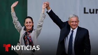 AMLO habla tras el virtual triunfo de Claudia Sheinbaum en las elecciones presidenciales de México [upl. by Tergram818]