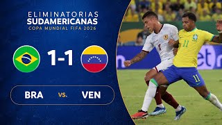 BRASIL vs VENEZUELA 11  RESUMEN  ELIMINATORIAS SUDAMERICANAS  FECHA 3 [upl. by Alberic]