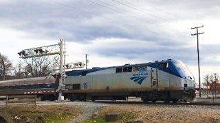 Amtrak 50 amp 51 Cardinals Between Staunton amp Charlottesville Virginia [upl. by Ynaffat]