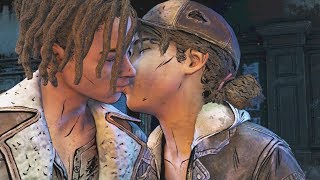 Clementine Kisses Louis  The Walking Dead The Final Season [upl. by Hacim]