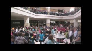 Shoppers start dance flash mob at Portland mall [upl. by Teryn512]