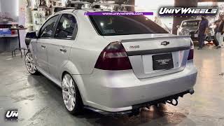 Chevrolet Aveo con rines deportivos SexWheels EROS son los que se llevo 😎👍 [upl. by Neerbas]