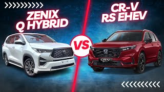 Toyota Innova Zenix Q Hybrid vs Honda CR V RS EHEV  Perbandingan Lengkap  Manakah yang terbaik [upl. by Siol518]