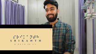 SRIKANTH Official Trailer RAJKUMMAR RAO  JYOTIKA ALAYA  TUSHAR HIRANANDANI  REACTION REVIEW [upl. by Ronoc]