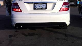 Awesome Exhaust Sound from a C300 Mercedes [upl. by Shult689]