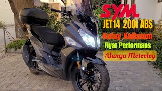 KULLANIŞLI BİR YAKIŞIKLI SYM Jet14 200i ABS Fiyat Performans Makinesi [upl. by Suravaj]