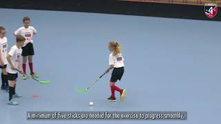 Floorball Drills  Australian Triangle [upl. by Clarita]