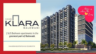 Gagan Klara Pune Balewadi  2 BHK and 3 BHK SMART Homes near Baner  Costsheet amp Ebrochure link👇 [upl. by Howzell]