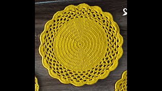 como hacer un tapete redondo perfecto ‐ aprendamos crochet para principiantes paso a paso [upl. by Hakeber]