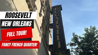 Roosevelt New Orleans Hotel Tour and Review  Luxury Hotels in the French Quarter [upl. by Haleigh906]