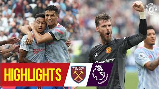 De Gea wins dramatic match for Reds after Ronaldo goal amp Lingard stunner  West Ham 12 Man Utd [upl. by Jarret]