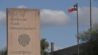 Thousands of firefighters line up to receive checks from 650M settlement from City of Houston [upl. by Ydna]