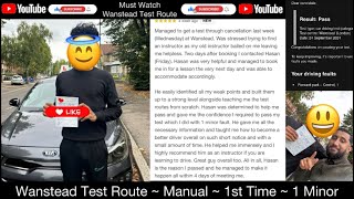 Wanstead Driving Test Route  1141am  Driving Test Tips amp Voiceover  1 Minor [upl. by Eisus631]