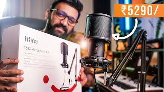 Microphone Kit For ₹5000  Fifine T683  Hindi [upl. by Melessa]