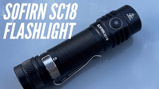 Sofirn SC18 Flashlight GREAT DEAL Less than 20 for 1800 Lumens  Sleeper Brand [upl. by Nanreit]