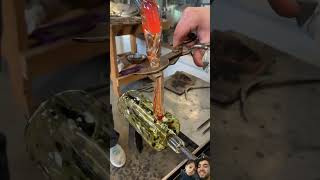 Woo amazing 😻 glass glassblowing glassworks [upl. by Noet651]