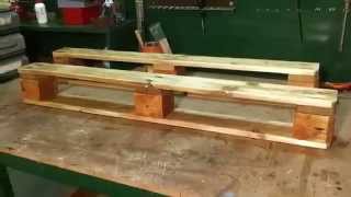 How to Make a Simple Pallet Shelf [upl. by Roberta]