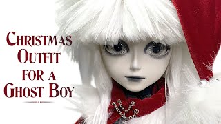 Making a Christmas Outfit for my Ghost Boy 🎄👻  Custom Pullip Taeyang [upl. by Cargian35]