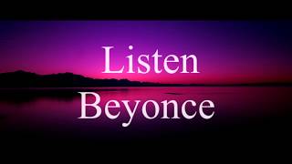 Beyonce  Listen VelmeKaraoke Version MaleLower Key [upl. by Ardnuaet930]