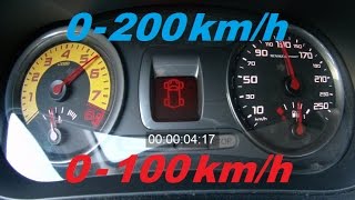 CLIO 3 RS 2 203hp ORIGINE 0200kmh 0100kmh Reprise [upl. by Nattirb]