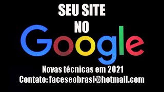 Como colocar seu site no google em 24 horas na primeira página 2021 [upl. by Eneres]