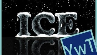 Photoshop Tutorial Ice Text Effekt [upl. by Compte]