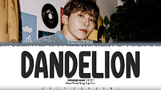 SEUNGKWAN 승관  ‘Dandelion’ 민들레 Lyrics Color CodedHanRomEng [upl. by Pietro]