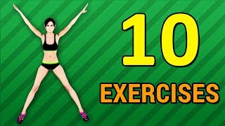 10 Simple Exercises To Lose Weight At Home [upl. by Denis]