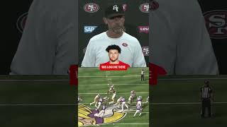 Shanahan on Isaac Guerendo not finding the correct gap 49er nfl [upl. by Ynnal530]