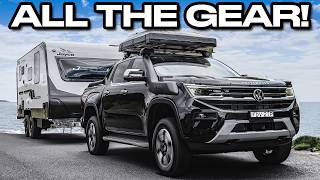 Lifted Suspension Roof Tent amp More Testing New Amarok 2024 Accessories [upl. by Artenek678]