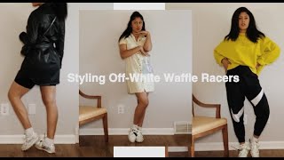 STYLING OFFWHITE NIKE WAFFLE RACERS LOOKBOOK [upl. by Anilad725]