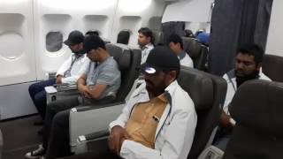 Plane full of Ahmadi Muslims praying in congregation in flight [upl. by Weinman94]