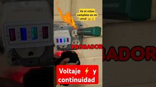 ⚡️ Probador de Voltaje y continuidad tips electricidadbasica herramientas electricidad [upl. by Nyliak523]