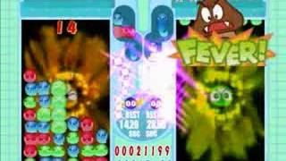 Puyo Pop Fever PC Peach vs Goomba [upl. by Ennyletak]