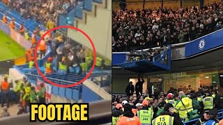 Footage of a Leeds fan Falling from Top Tier Celebrating Goal vs Chelsea 😳😳  Chelsea 32 Leeds Utd [upl. by Chard]