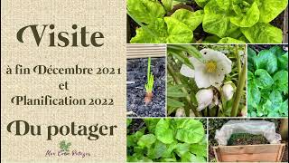 Visite du potager et de la serre à fin déc 2021 et planification du potager pour 2022 [upl. by Scot]