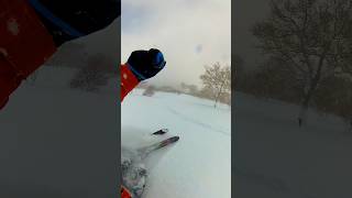 Why does this always happen 😤 skiing japan mountains snow powderskiing snowboarding [upl. by Ahsilaf959]