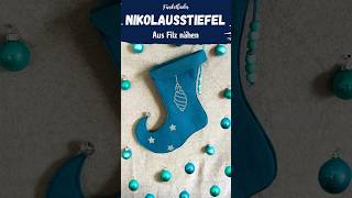 Nähanleitung Nikolausstiefel nähen  gratis Schnittmuster 🎄 holidayswithshorts [upl. by Naiditch65]