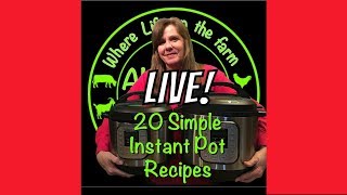 Easy Instant Pot Recipe  Squash Bisque LIVE  Plus DIY Beard Balm  AldermanFarms [upl. by Gillmore40]