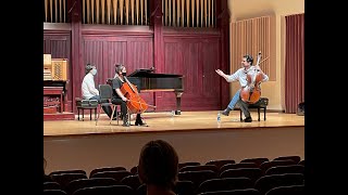 Amit Peled Masterclass Tchaikovsky Rococo Variations Univ of Arizona Oct 2021 Iris Fang cello [upl. by Dijam]