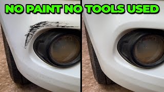 How to Remove Scratches From A Car Without Using Paint or Tools  English [upl. by Terb891]