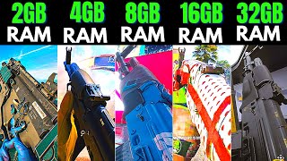 THE FINALS 2gb ram 4gb ram vs 8gb ram vs 16gb ram vs 32gb ram [upl. by Gaynor766]